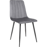 Velvet Dining Chair Dark Grey |  Ww101 Darkgrey