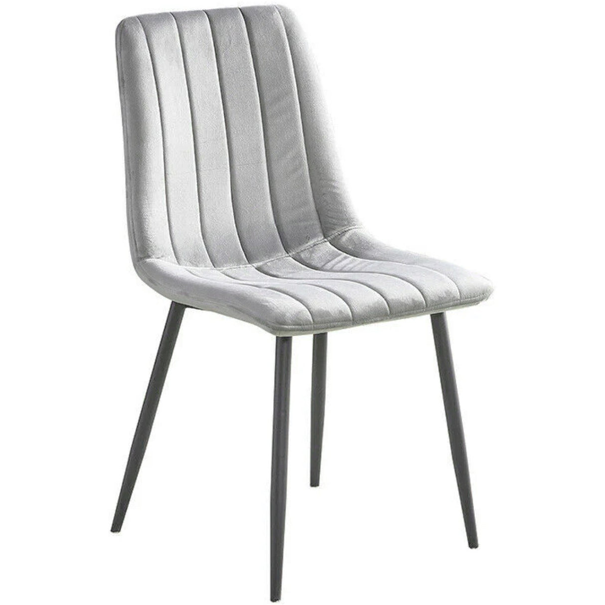 Velvet Dining Chair Light Grey |  Ww101 Lightgrey