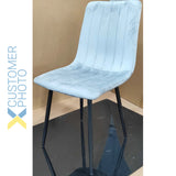 Velvet Dining Chair Light Grey |  Ww101 Lightgrey