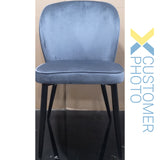 Velvet Dining Chair Dark Grey |  Ww166 Darkgreyvelvet