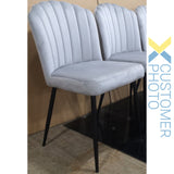 Velvet Dining Chair Light Grey |  Ww189 Lightgrey