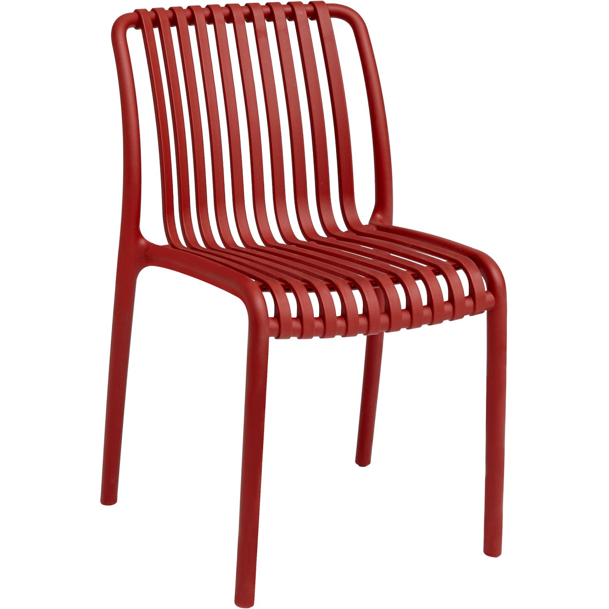 Bistro Dining Chair Plastic Red Indoors &Amp; Outdoors |  Ww6076 Red