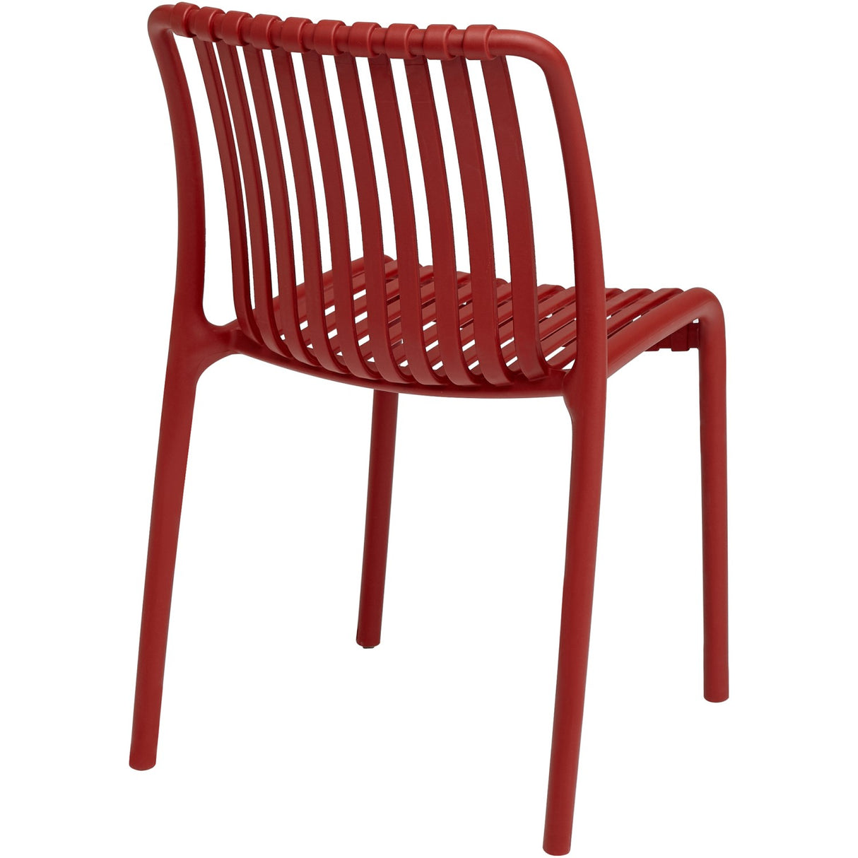 Bistro Dining Chair Plastic Red Indoors &Amp; Outdoors |  Ww6076 Red