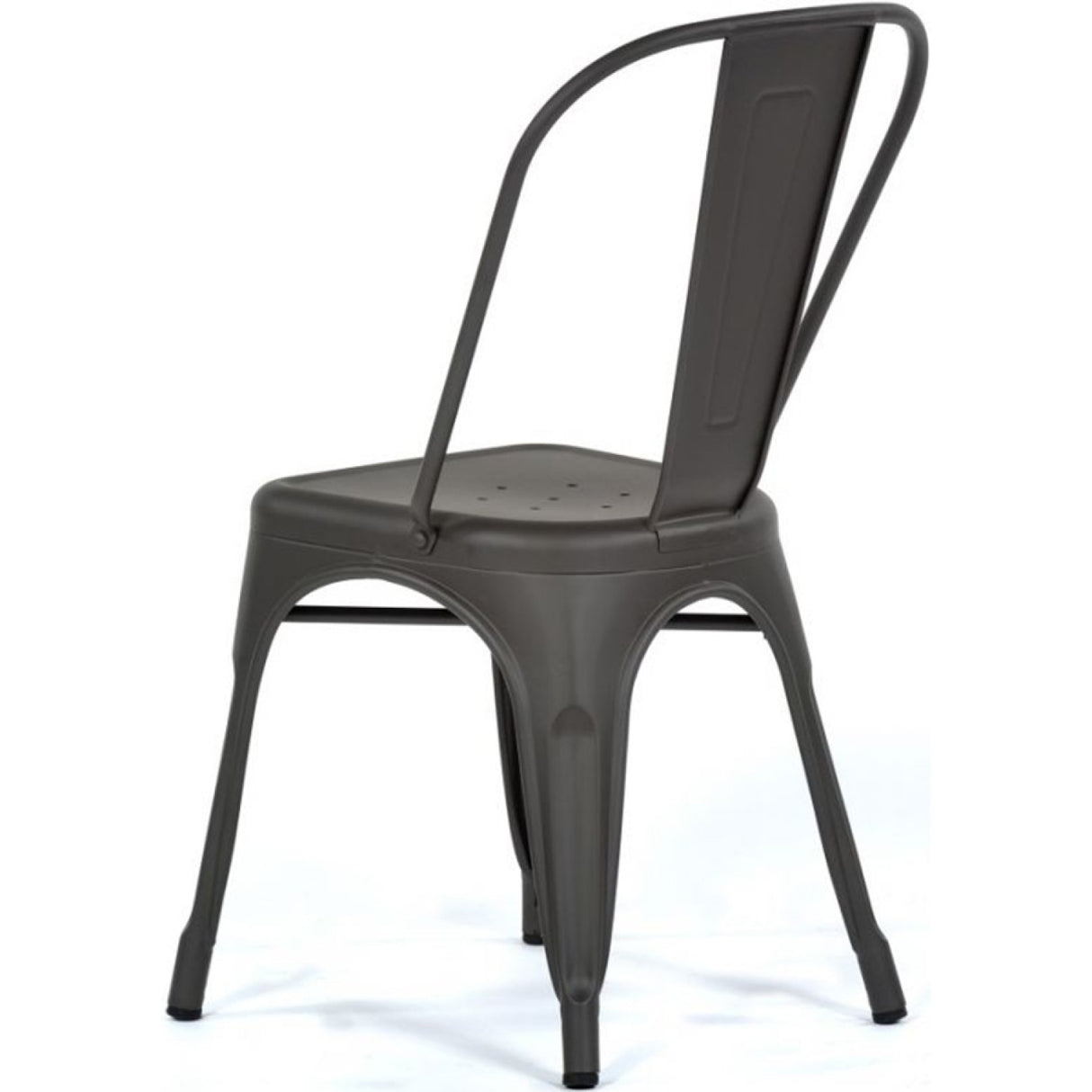 4pcs Bistro Dining Chair Steel Dark Grey Indoors | Ww60 G