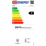 Atosa YCF9408GR Slimline Double Glass Door Upright Freezer 900ltrs