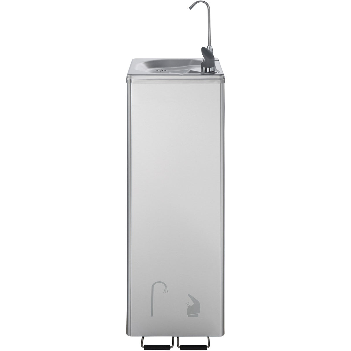 Commercial Stainless Steel Drinking Water Fountain With Foot Pedal Control, Drinking Tap &Amp; Bottle Tap |  Yl600 C2 P