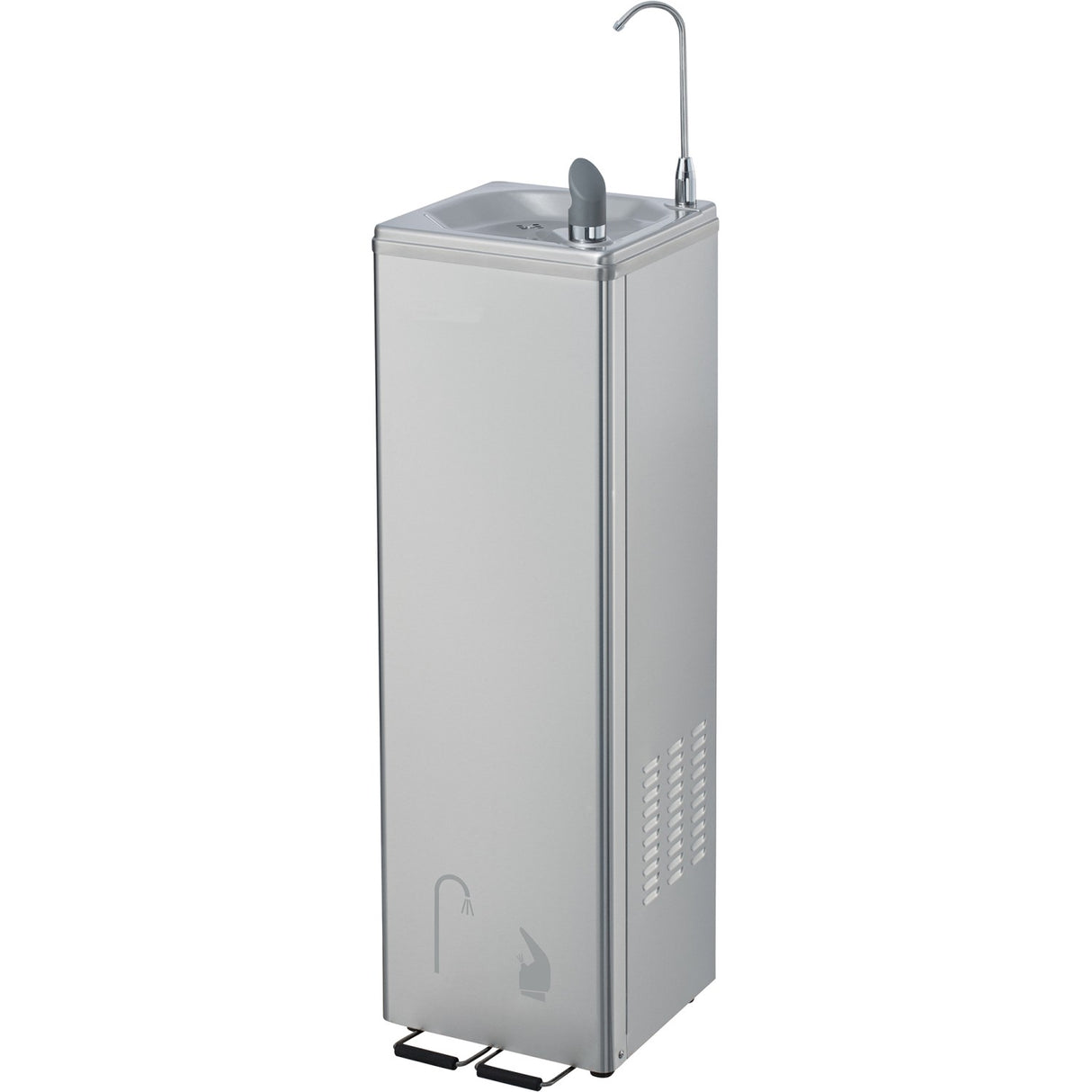 Commercial Stainless Steel Drinking Water Fountain With Foot Pedal Control, Drinking Tap &Amp; Bottle Tap |  Yl600 C2 P