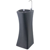 Commercial Drinking Water Fountain With Drinking Tap And Bottle Tap Black |  Yl600 P