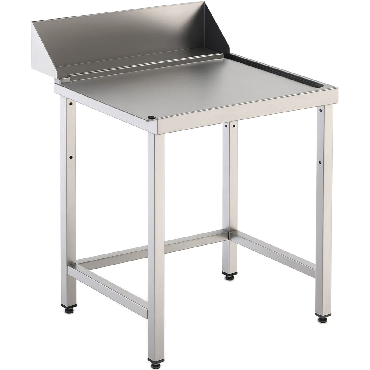 Commercial Stainless Steel Work Table With Backsplash 750x750x870mm | Yls757500