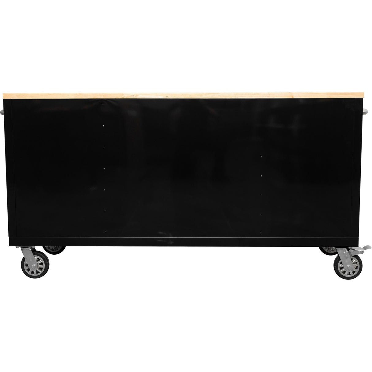 Widebody Heavy Duty 72&Quot; Steel Rolling Tool Chest With Wooden Worktop 17 Drawers 1978x610x1000mm Black | Yzm108