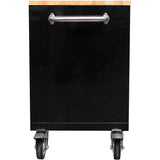 Widebody Heavy Duty 72&Quot; Steel Rolling Tool Chest With Wooden Worktop 17 Drawers 1978x610x1000mm Black | Yzm108