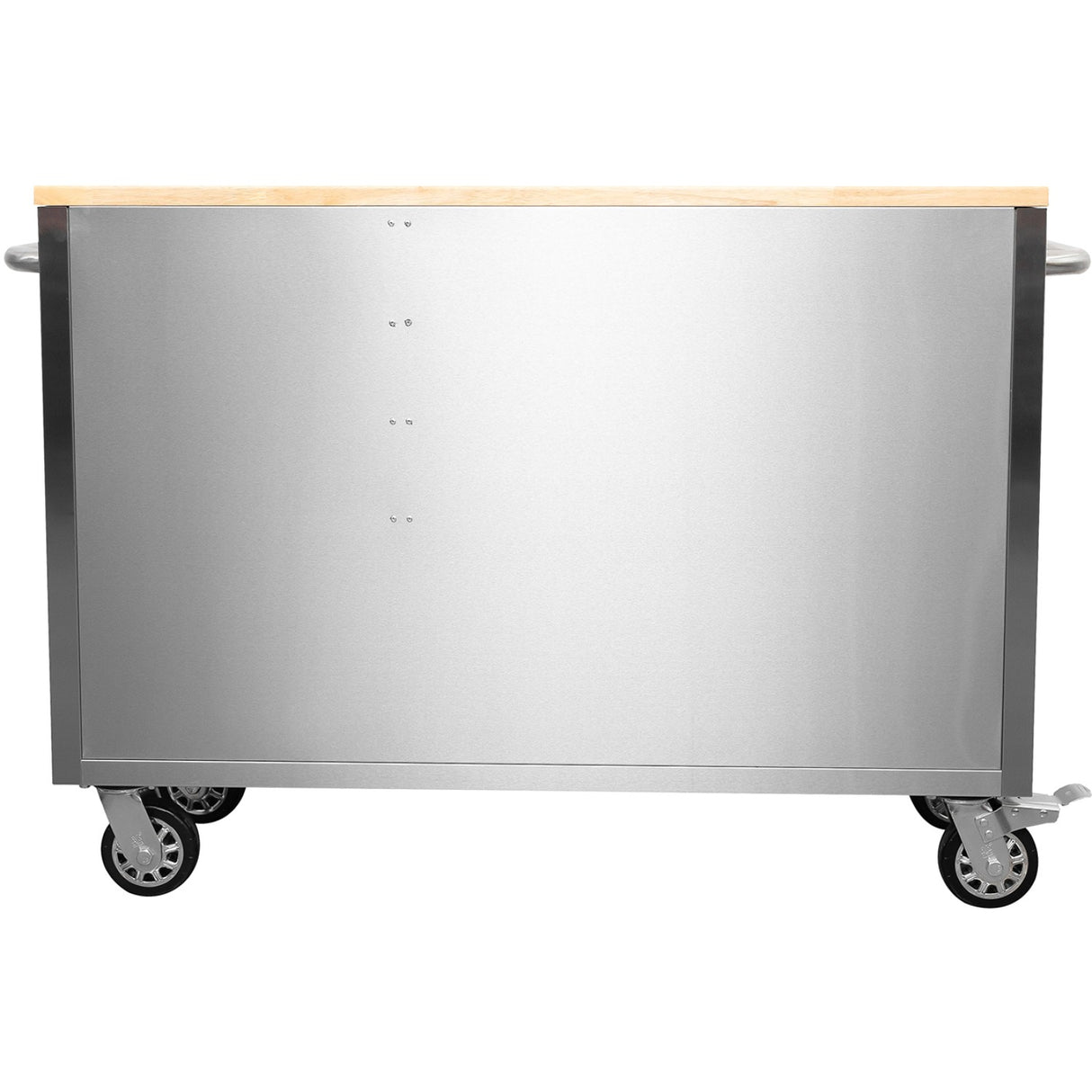 Heavy Duty 48&Quot; Stainless Steel Rolling Tool Chest With Wooden Worktop 10 Drawers 1369x486x909mm Silver | Yzm122