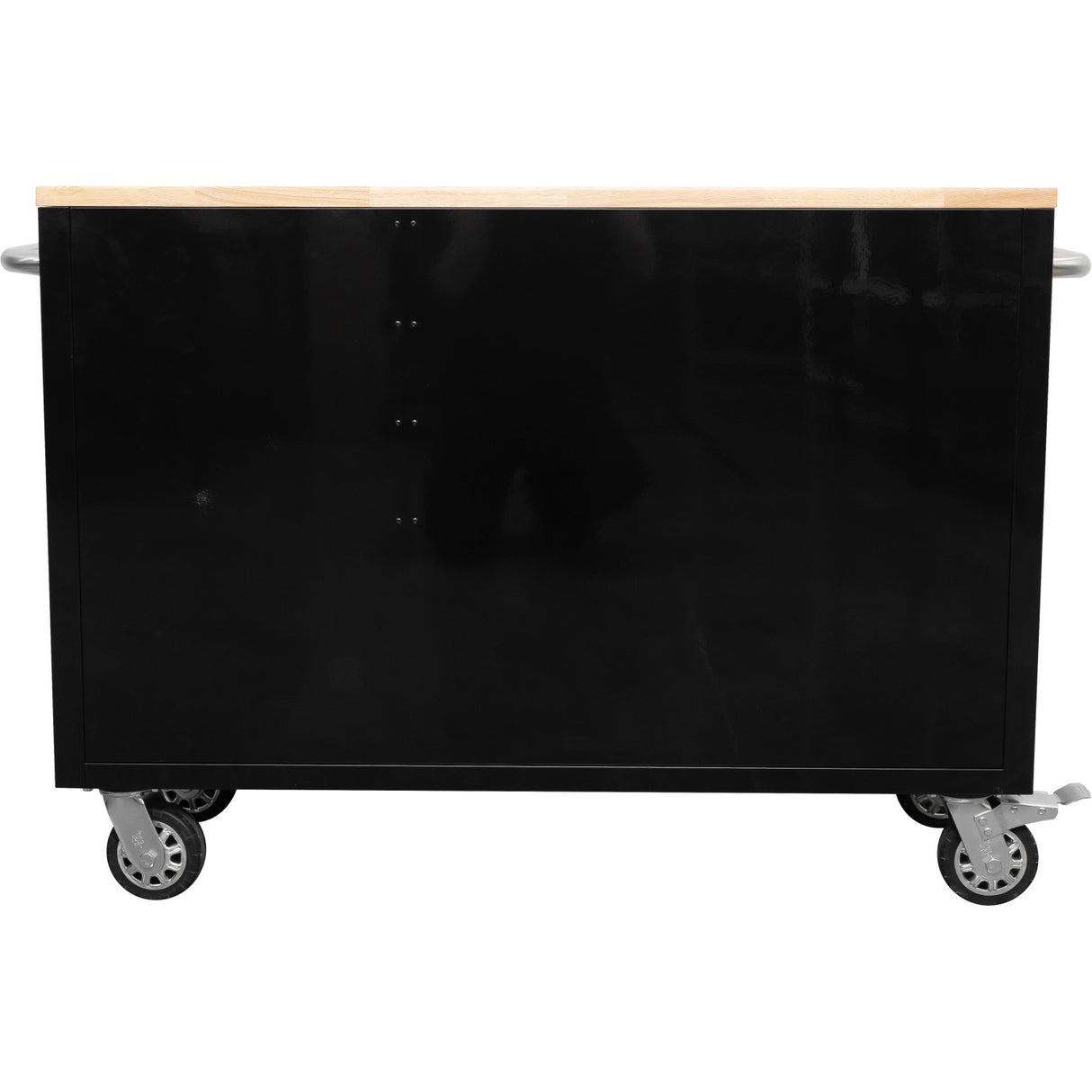 Heavy Duty 48&Quot; Steel Rolling Tool Chest With Wooden Worktop 10 Drawers 1369x486x909mm Black | Yzm124