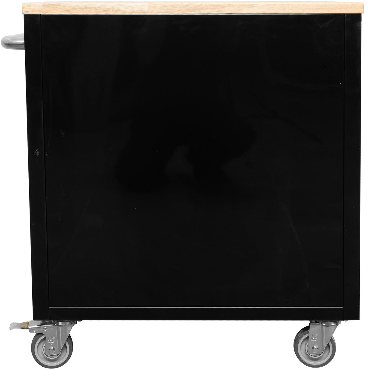 Heavy Duty 30&Quot; Steel Rolling Tool Chest With Wooden Worktop 6 Drawers 835x485x877mm Black | Yzm132