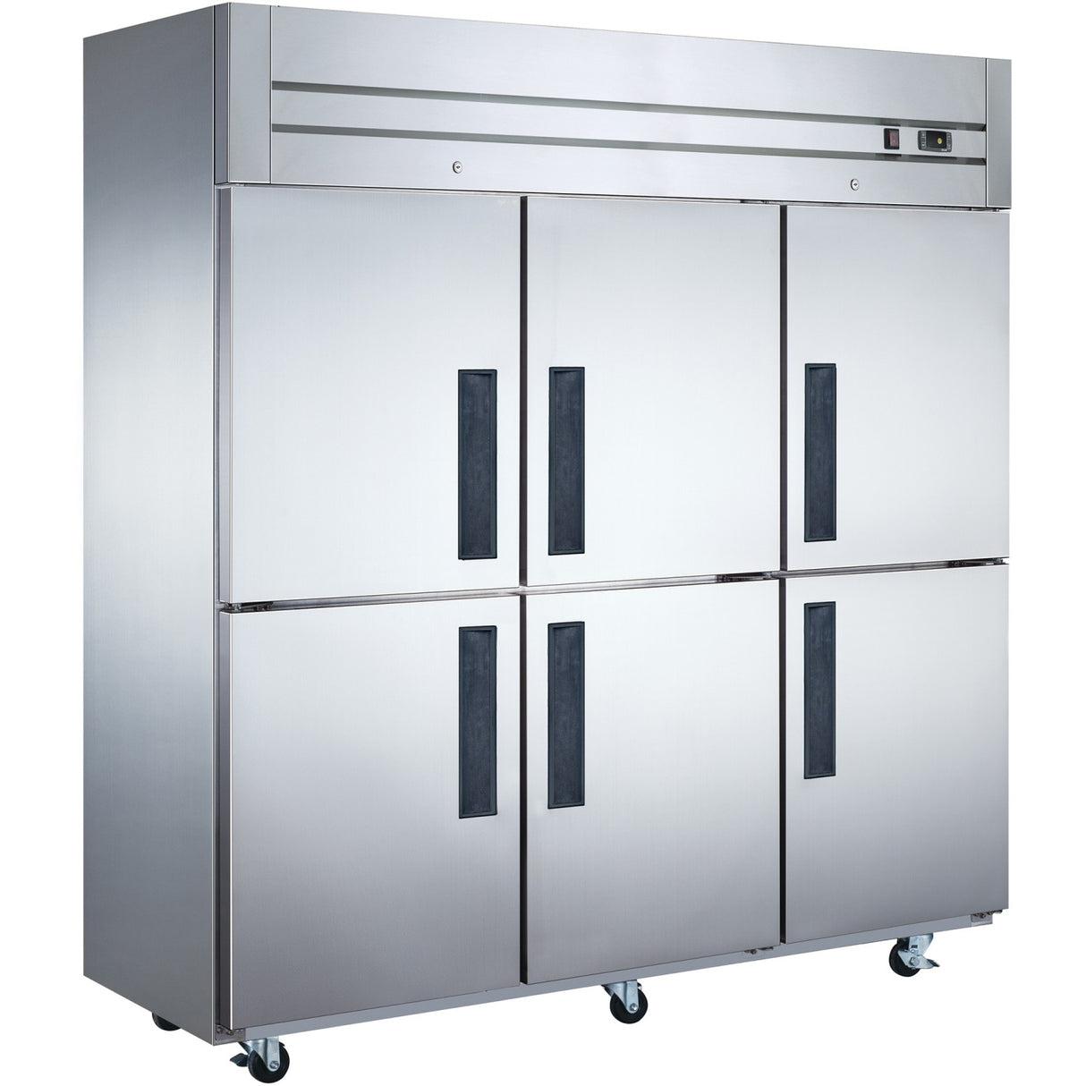 Commercial Freezer Stainless Steel Upright Cabinet 3 Split Doors 1450 Litre Net Fan Cooling | D16 Df