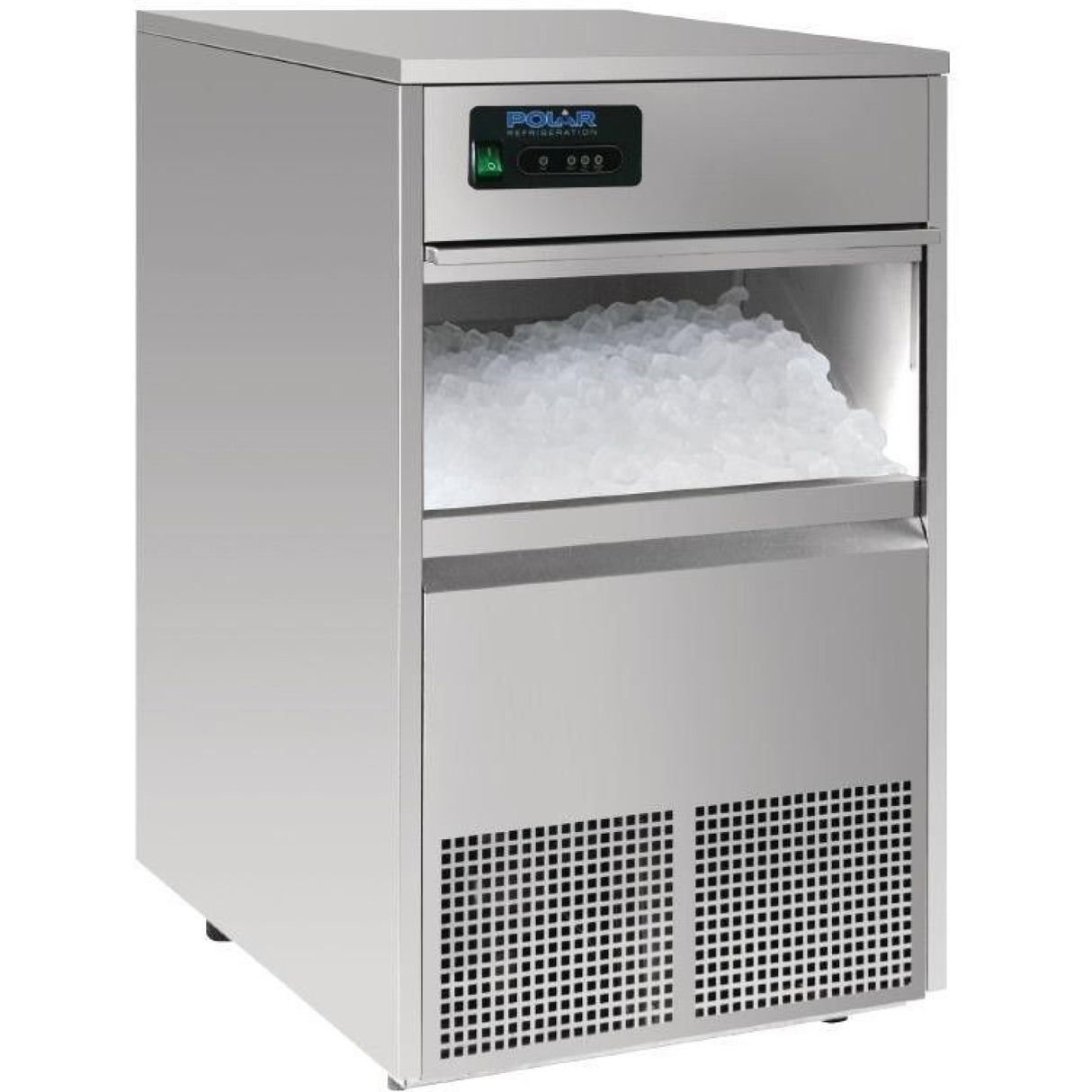 Commercial Bullet Ice Machine 80kg/24h 25kg Bin 500x610x893mm |  Zb80 A