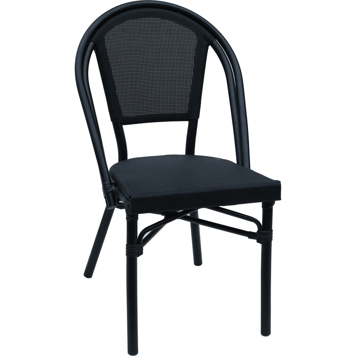 Bistro Teslin Chair Aluminium Black |  Zf3006 Cblack