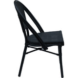 Bistro Teslin Chair Aluminium Black |  Zf3006 Cblack