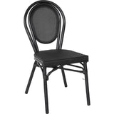 Bistro Teslin Chair Aluminium Black |  Zf3007 Cblack