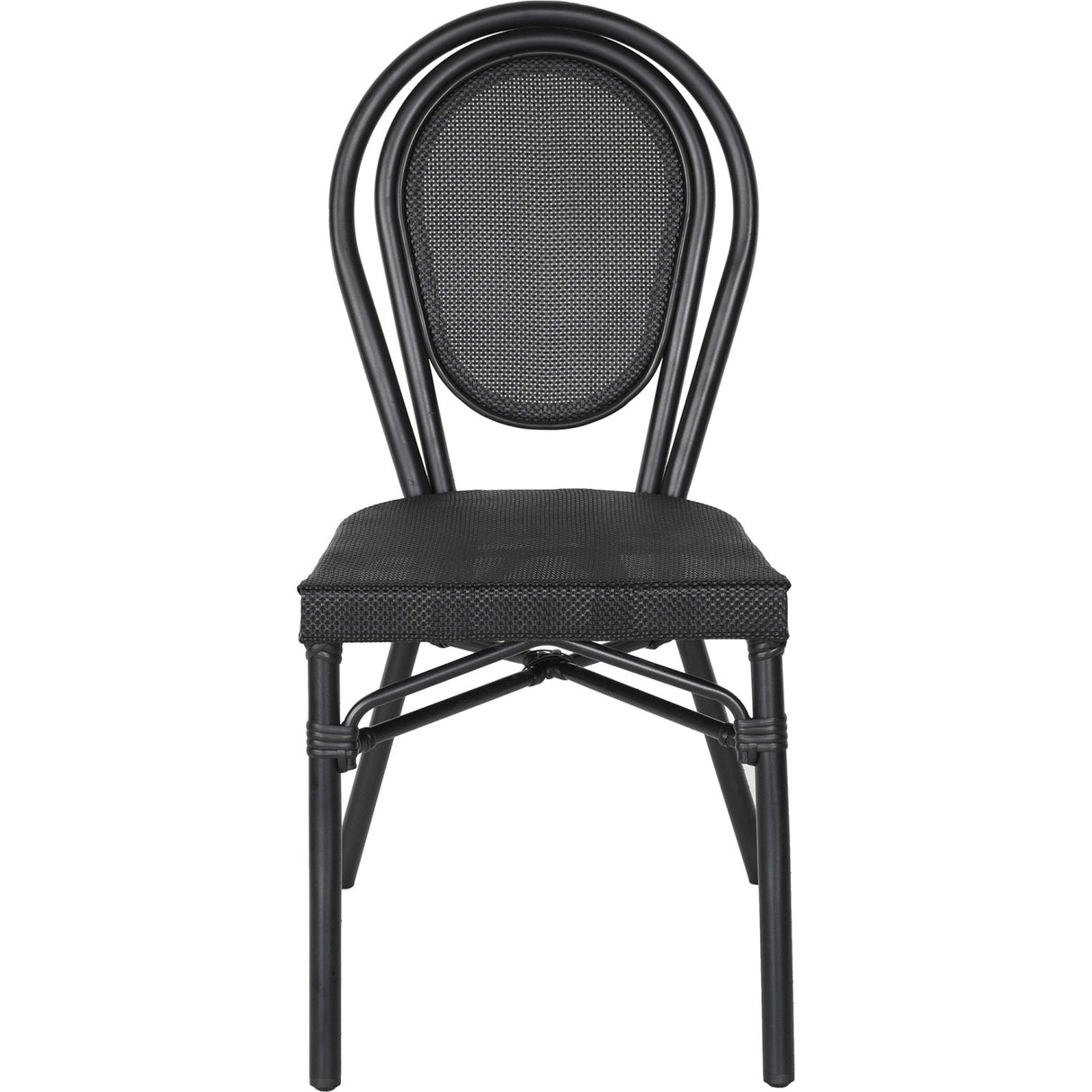 Bistro Teslin Chair Aluminium Black |  Zf3007 Cblack