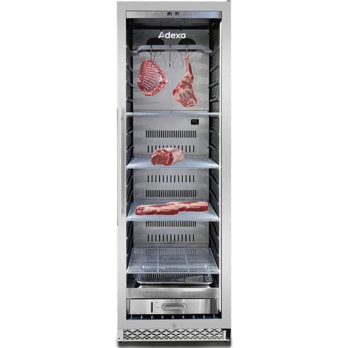 Professional Dry Aging Fridge Meat Maturation Cabinet 425 L Stainless Steel 598x680x1818mm |  Zsa450 N