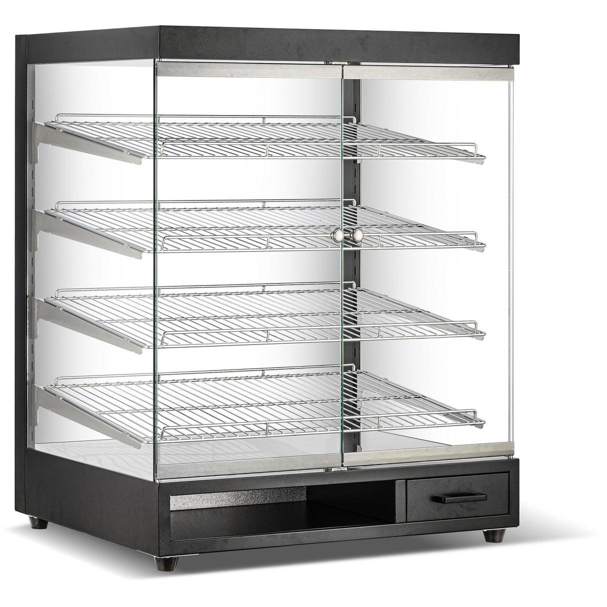 Neutral Display Case 4 Tier 800x575x967mm Black |  ZW318BLACK