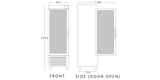 Double Glass Door Freezer 1110 L