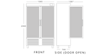 Single Glass Door Freezer 500 L