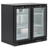 Low Height Double Hinged Glass Door Bottle Cooler