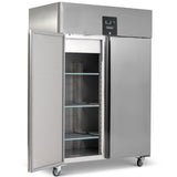 GRADED-00838-BF2SS DOUBLE DOOR VENTILATED GN2/1 SS FREEZER 1300L
