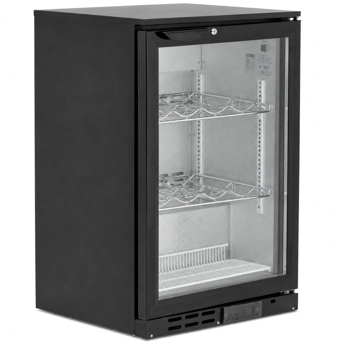 Single Hinged Glass Door Bottle Cooler (Wine Shelves)