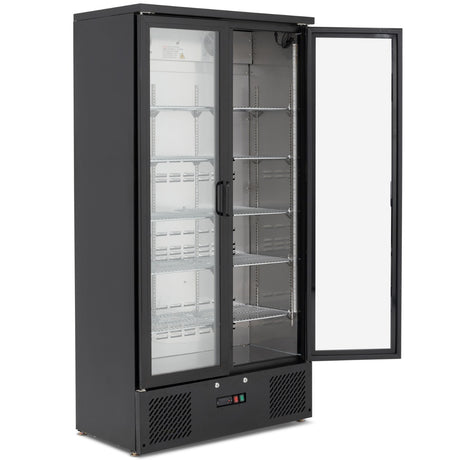 Graded 02247 Upright Double Hinged Glass Door Bottle Cooler – image 3