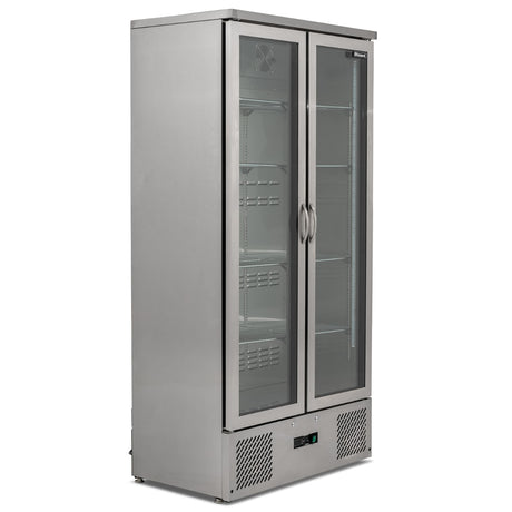 Graded 02217 Upright Double Hinged Glass Door Bottle Cooler – image 2