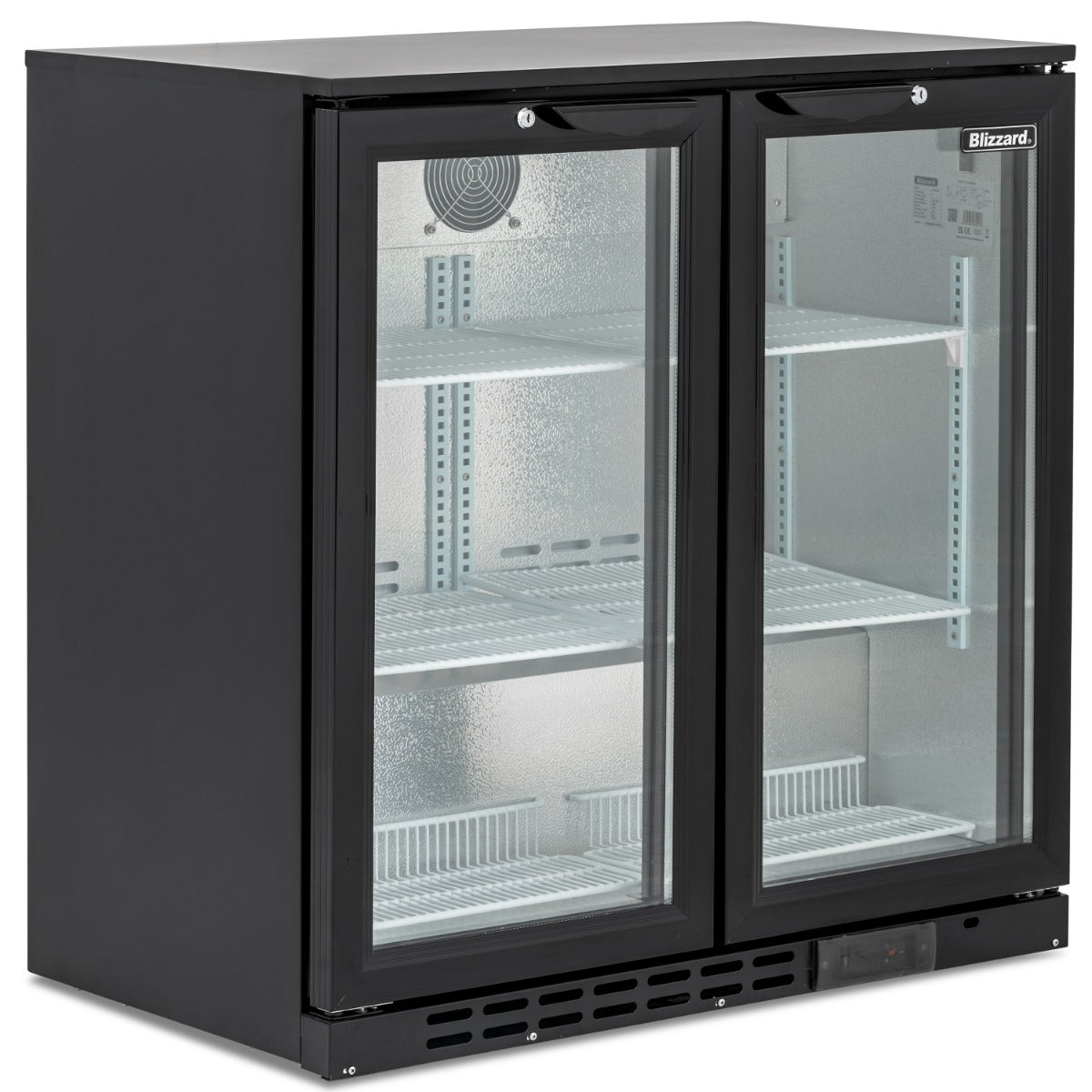 Graded 01176 Bar2 Double Hinged Glass Door Bottle Cooler