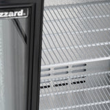 Low Height Double Sliding Glass Door Bottle Cooler