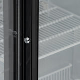 Low Height Double Sliding Glass Door Bottle Cooler