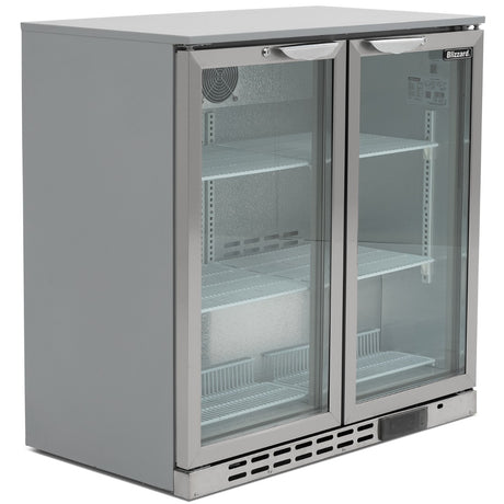 GRADED-00925-BAR2SS Double Hinged Glass Door Bottle Cooler