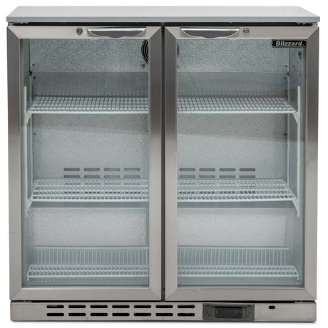 GRADED-00925-BAR2SS Double Hinged Glass Door Bottle Cooler – image 3