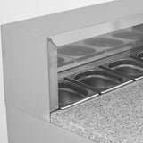 Compact Triple Door Refrigerated Pizza Prep Counter