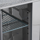 Compact Triple Door Refrigerated Pizza Prep Counter