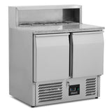 GRADXED-00940-BCC2PREPGRANITE 2 Door Compact Gastronorm Pizza Prep Counter 240L