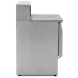 Graded 02237 Compact Triple Door Refrigerated Pizza Prep Counter