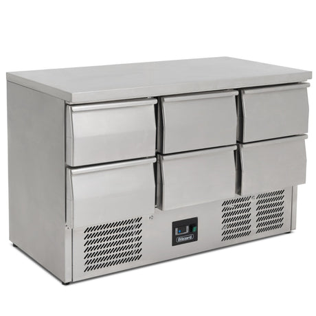 Graded 02157 Compact Six Drawer Counter Refrigerator