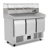 Compact Triple Door Pizza Prep Counter