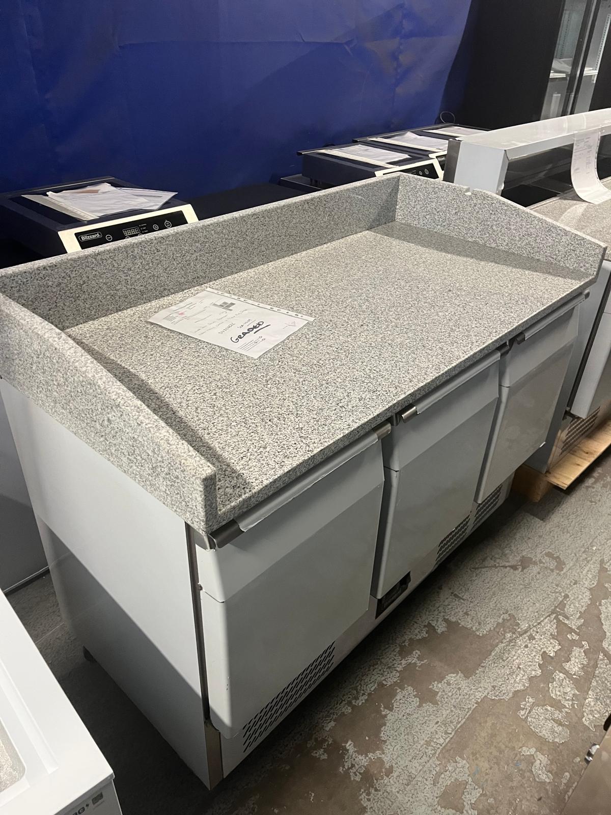 Compact Triple Door Pizza Prep Counter