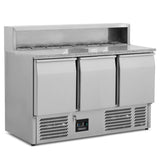 Graded 02237 Compact Triple Door Refrigerated Pizza Prep Counter