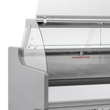 2.5m Curved Glass Serve Over Counter