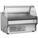 1.3m Curved Glass Serve Over Counter