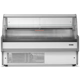 2m Curved Glass Serve Over Counter