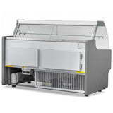 2m Curved Glass Serve Over Counter